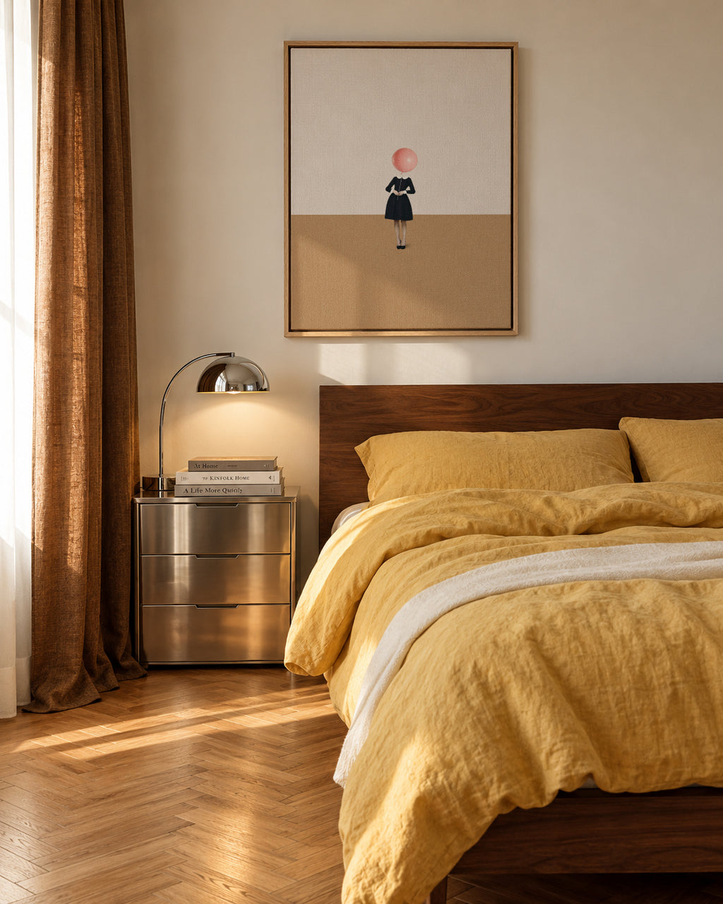Obvious imperfections - Framed canvas in an interior