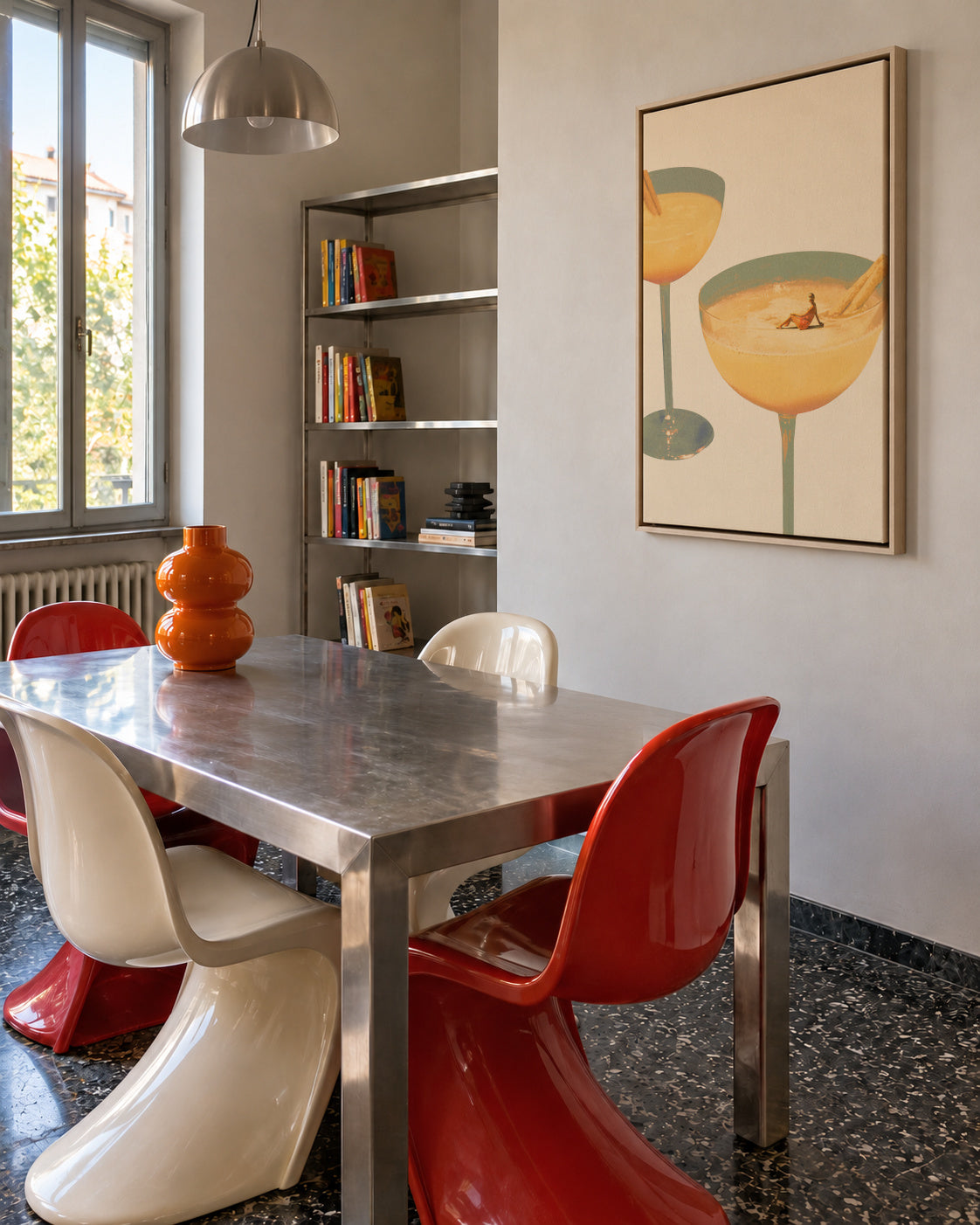 Holiday in a glass 1 - Framed canvas in an interior