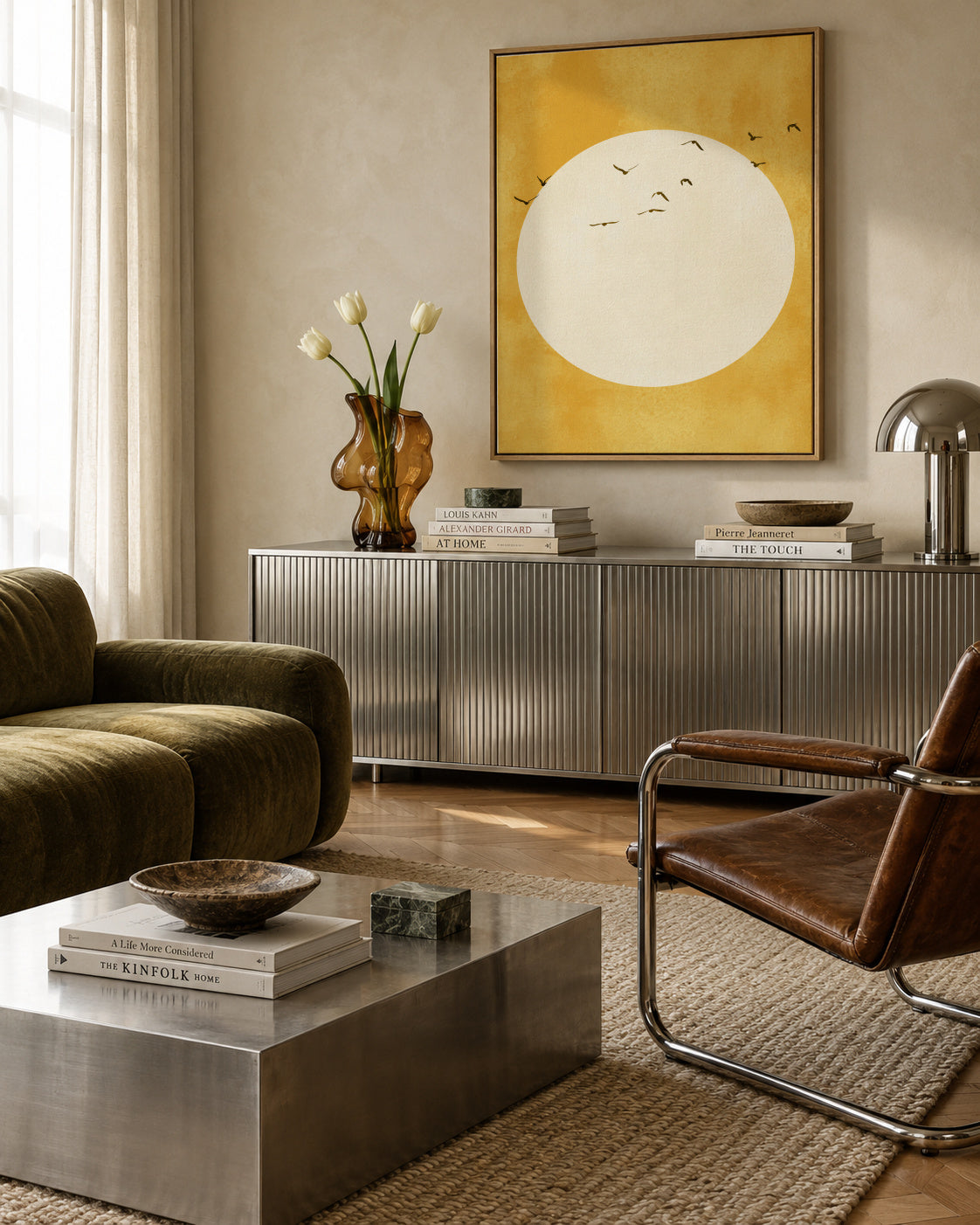 Sunlight - Framed canvas in an interior