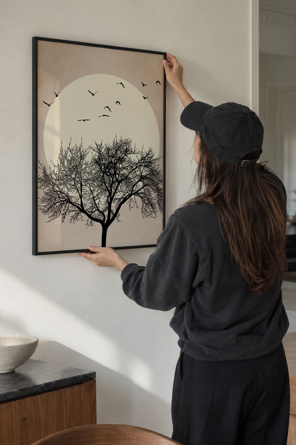 Dreamers - bright - Framed poster in an interior