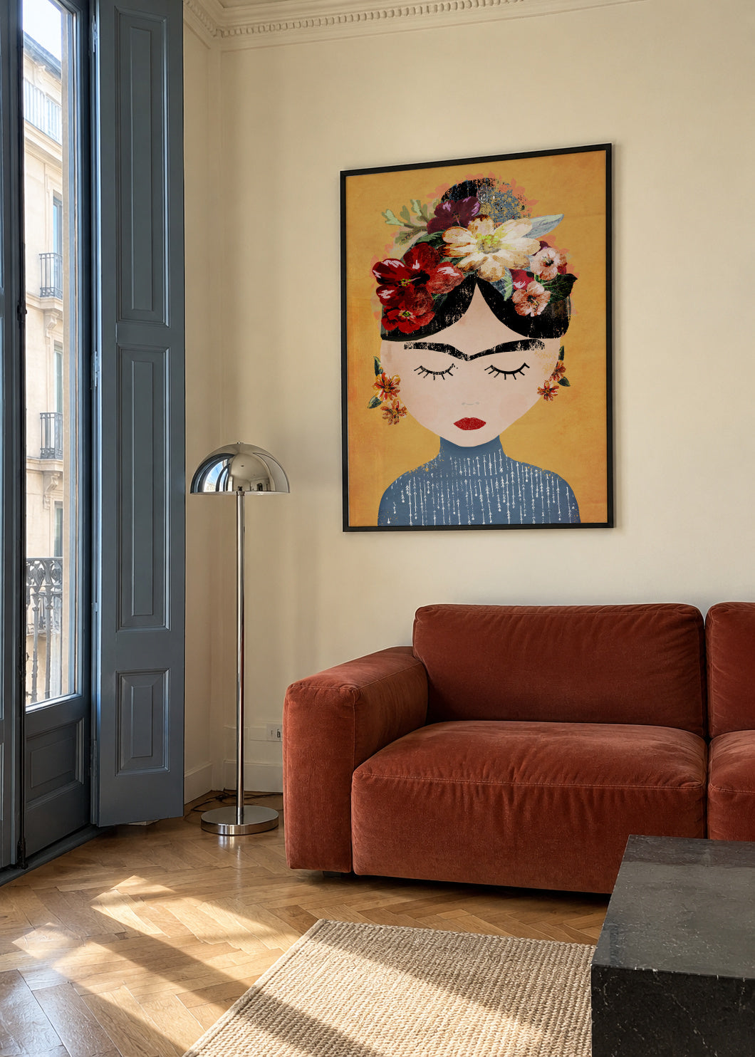 Frida - Framed poster in an interior