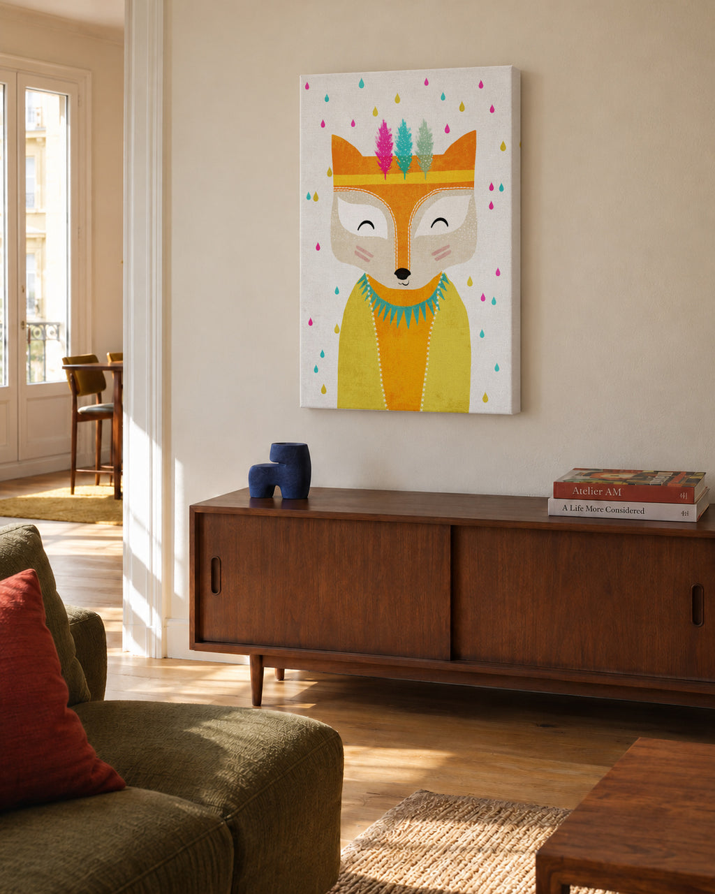 Rain maker - Unframed canvas in an interior