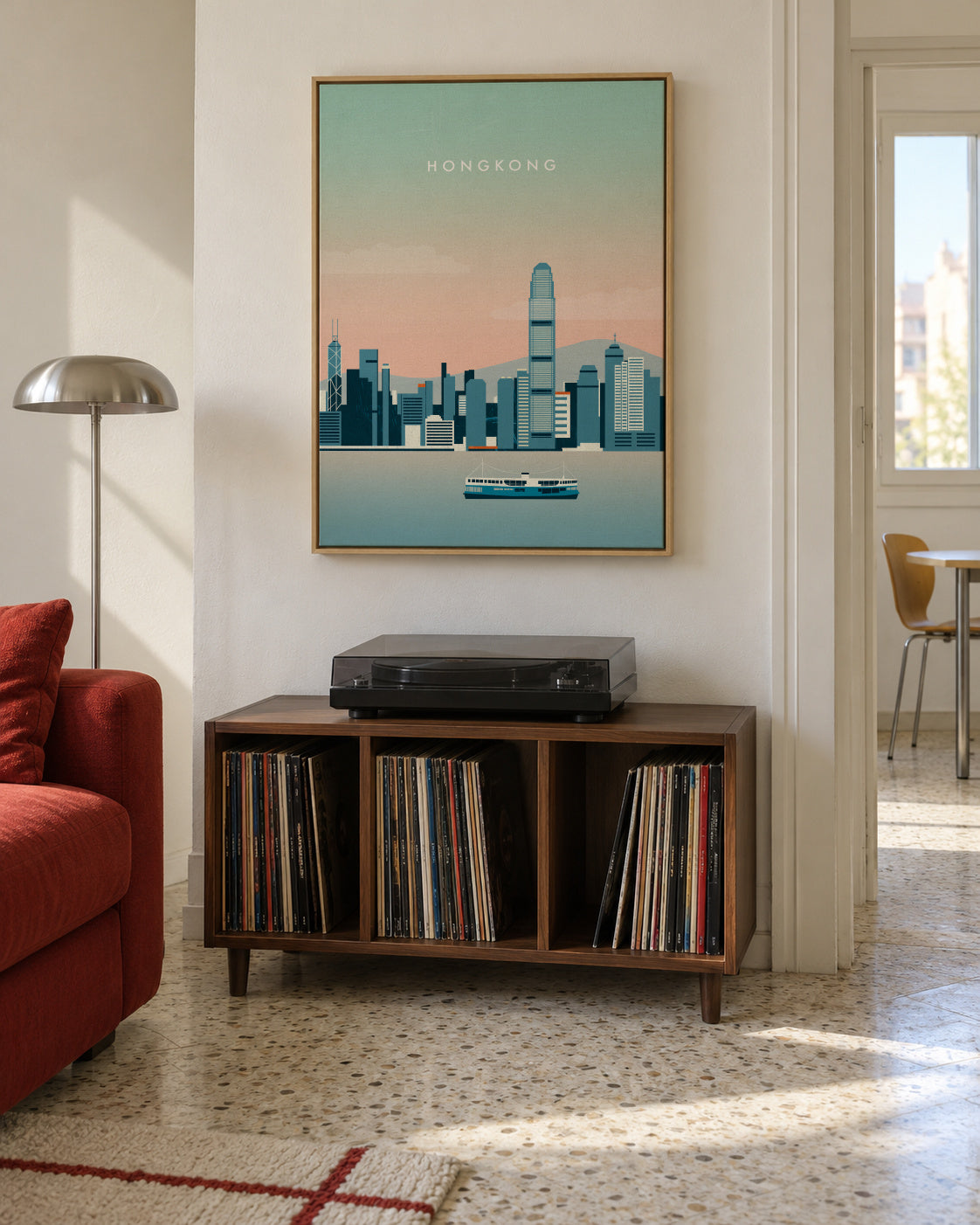 Hongkong - Framed canvas in an interior