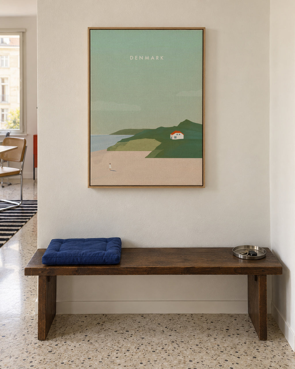 Denmark - Framed canvas in an interior