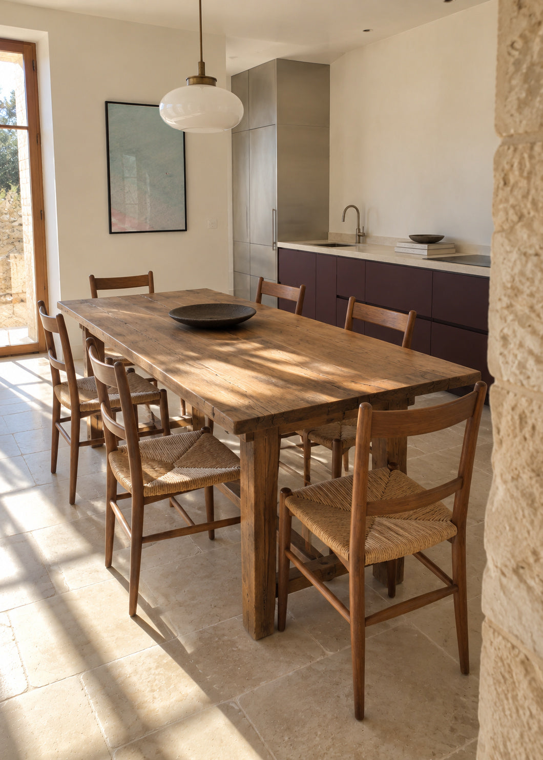 The swimmer - Framed poster in an interior