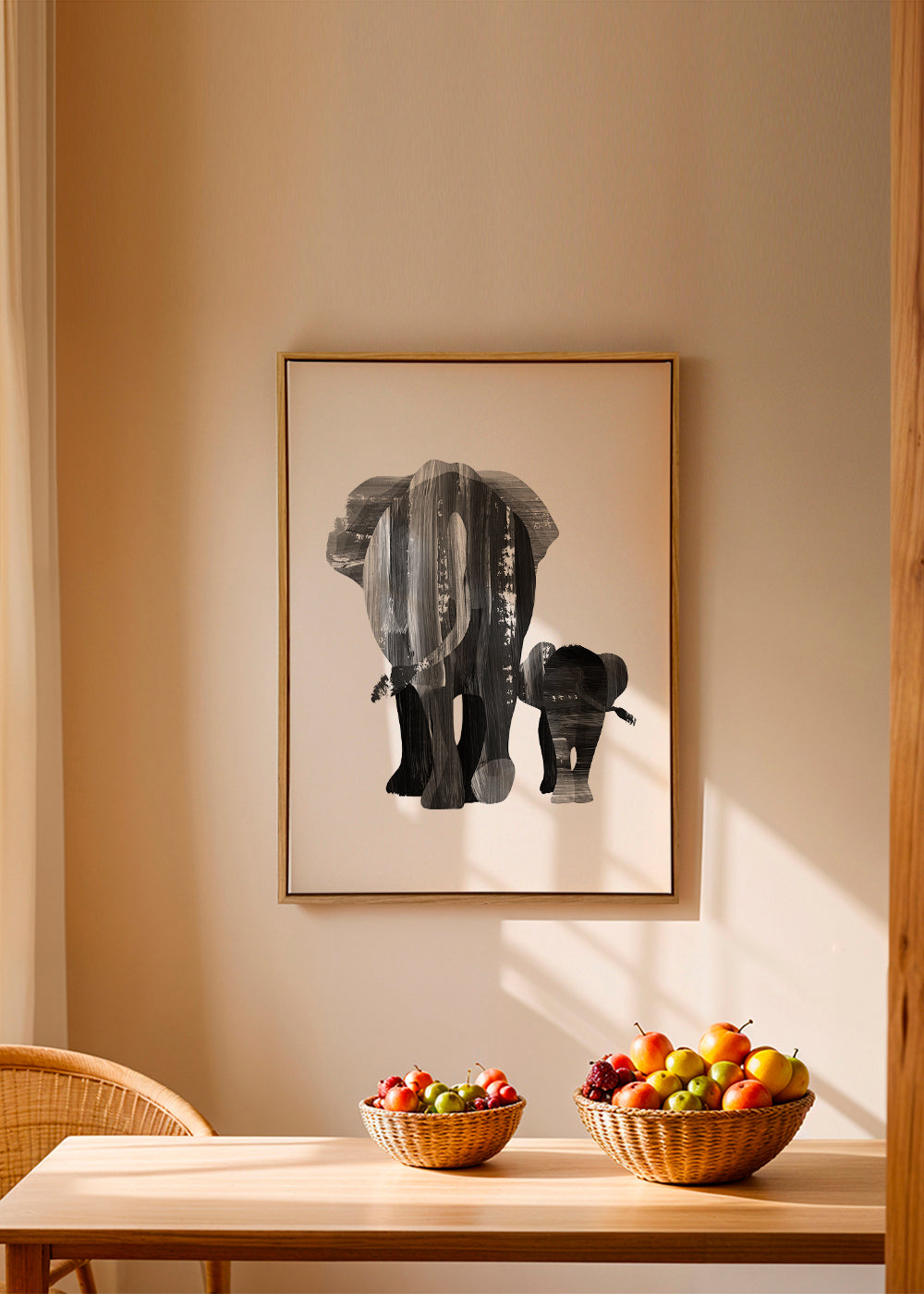 A walk together (black and white)