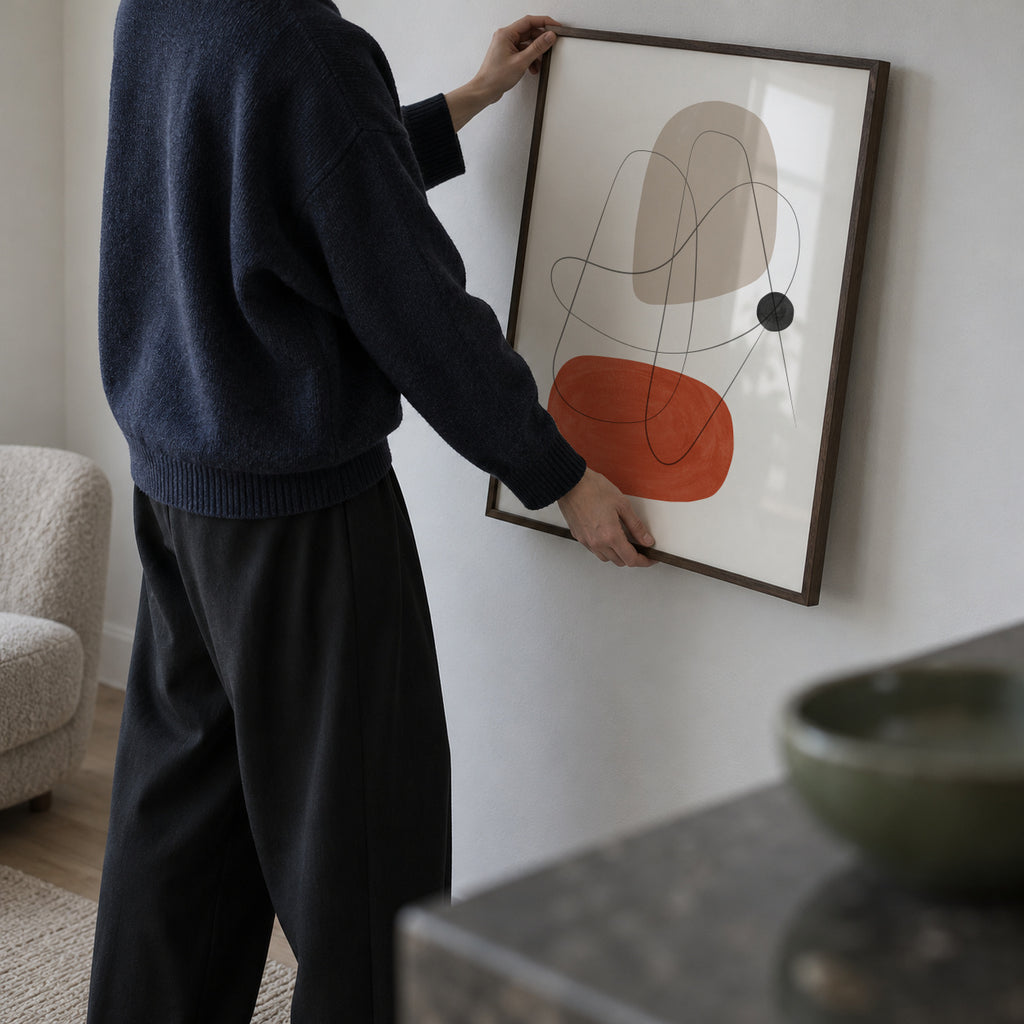 Abstract N1 - Framed poster in an interior