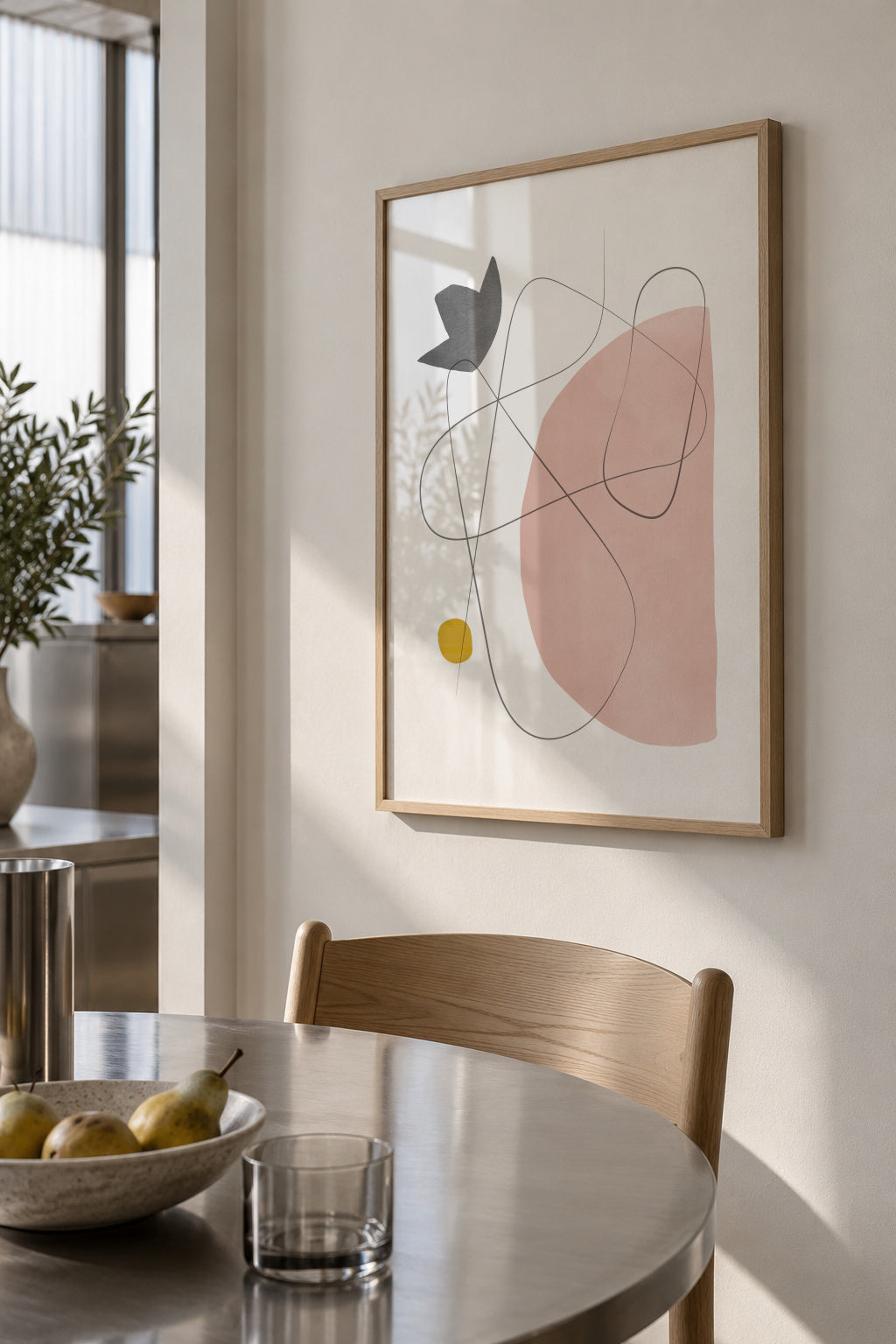 Abstract N2 - Framed poster in an interior