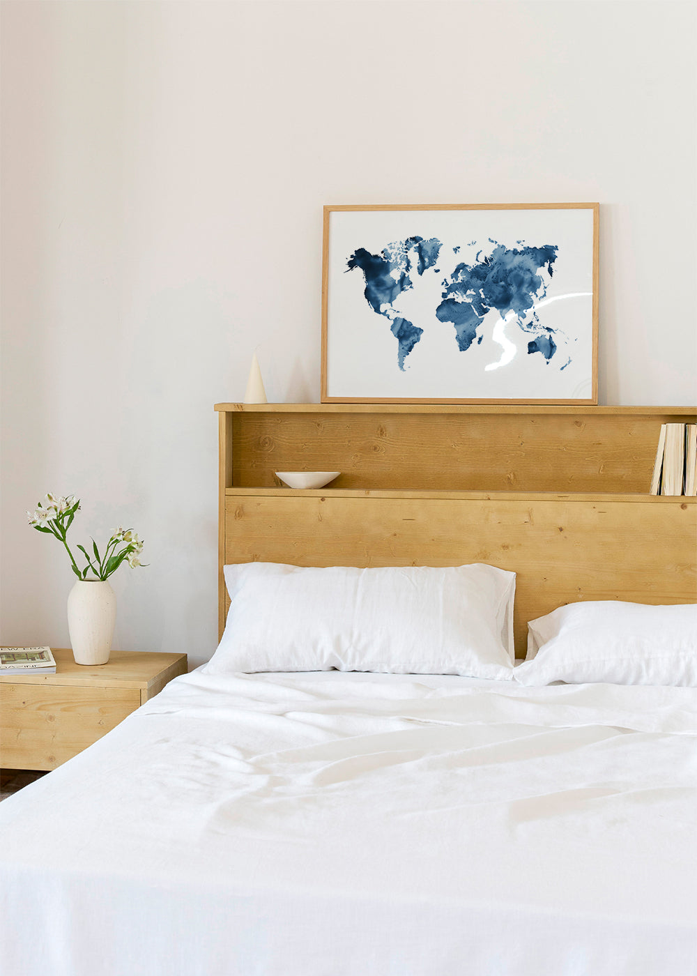 Indigo Blue World Map