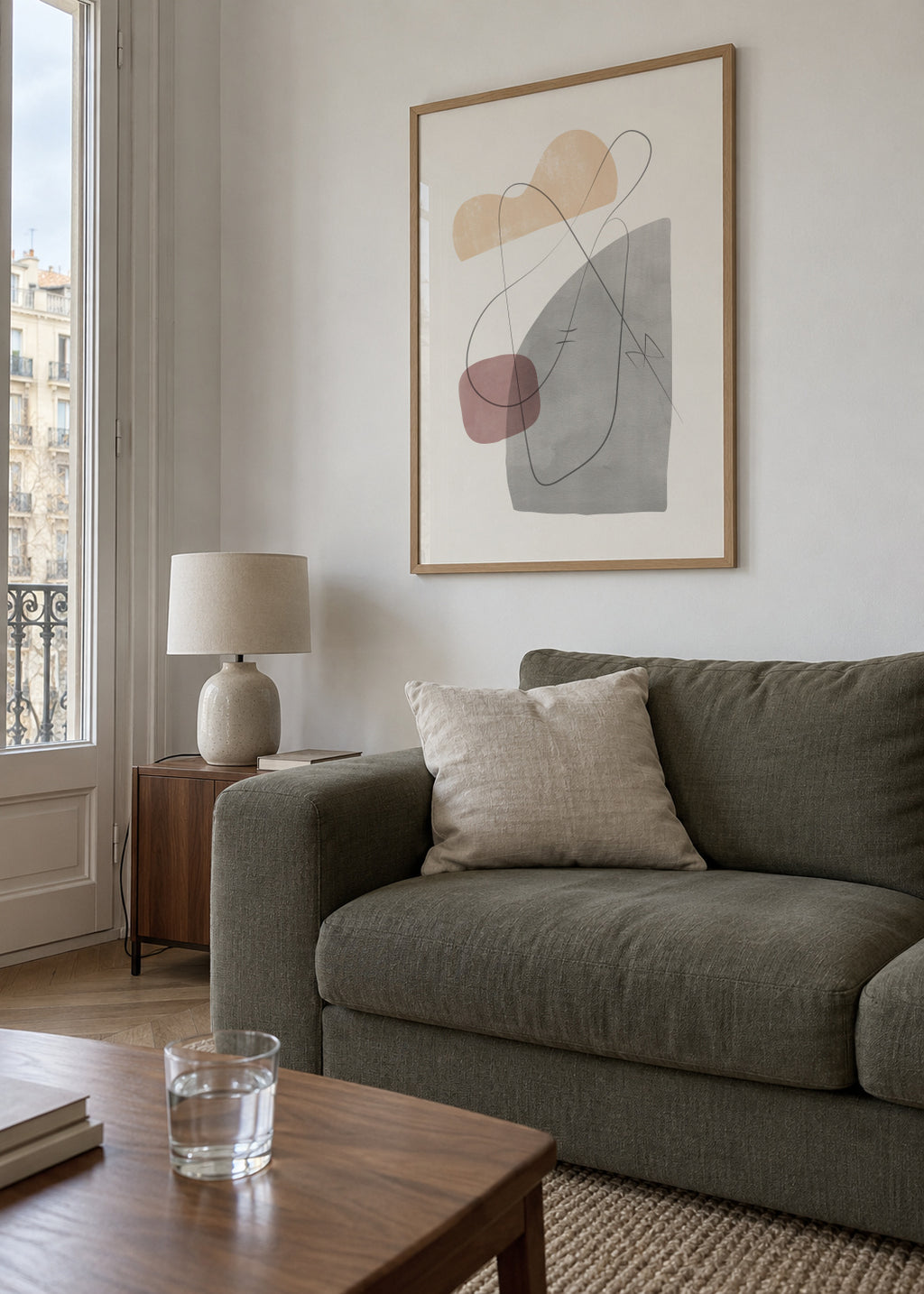 Abstract N 23 - Framed poster in an interior