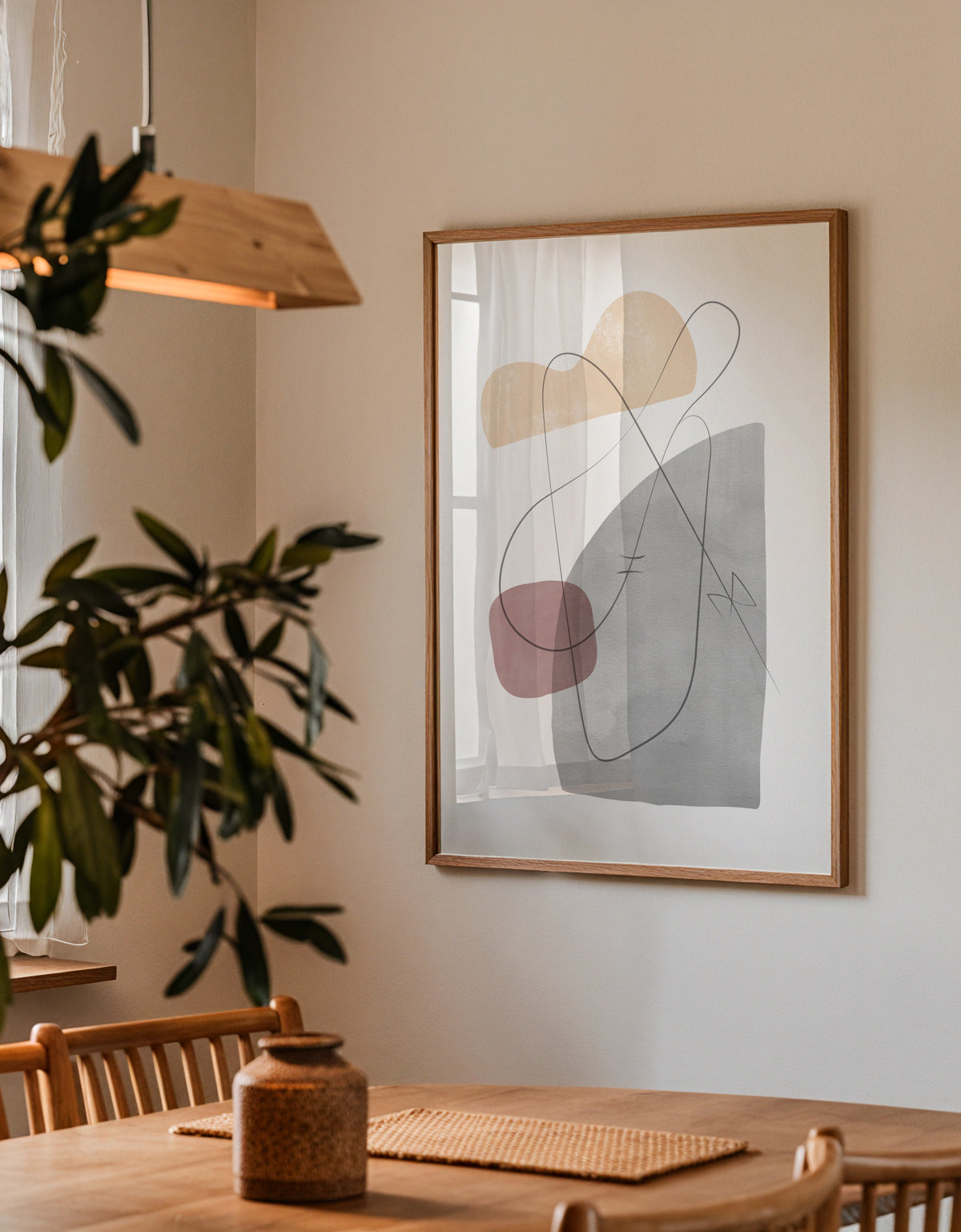 Abstract N 23 - Framed poster detail
