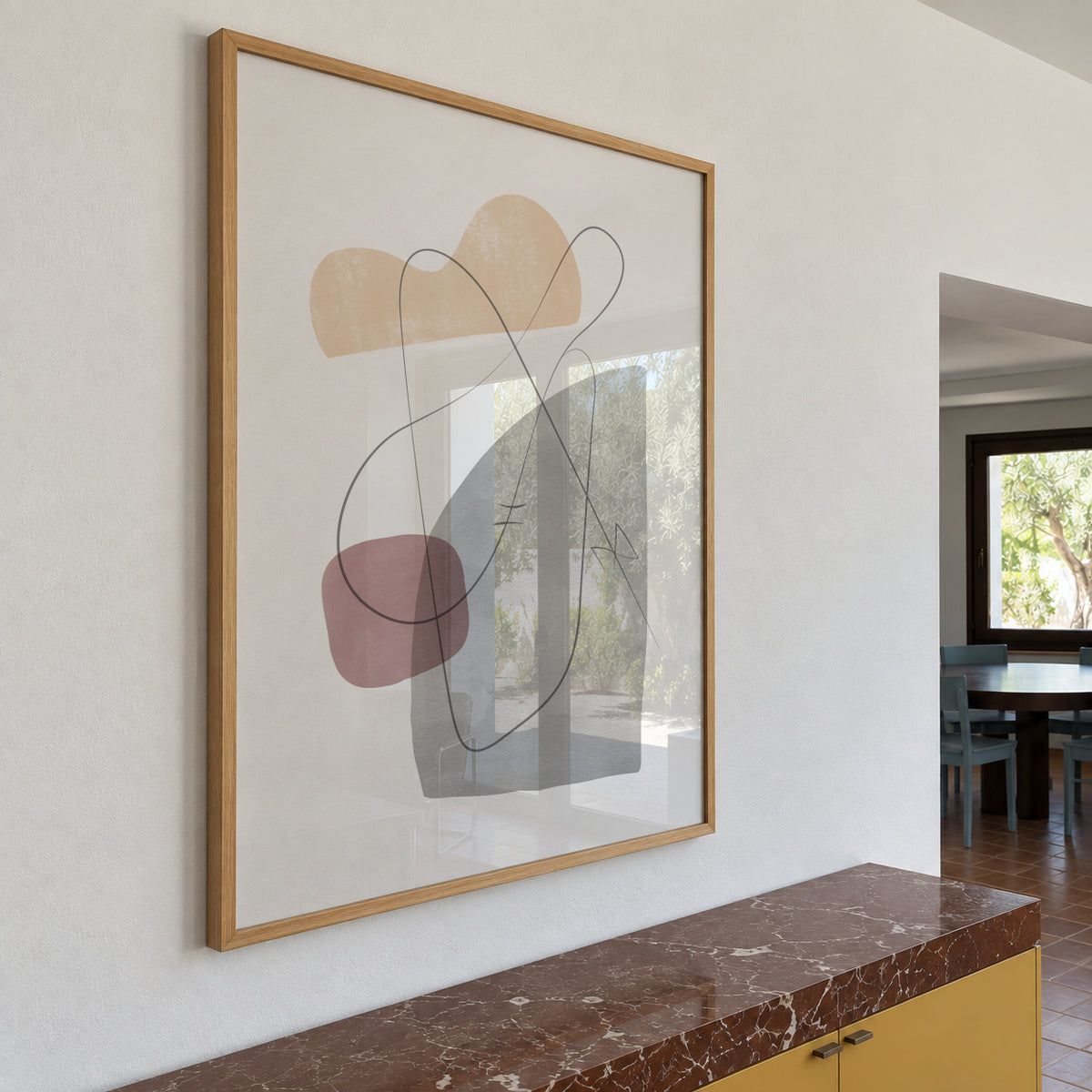 Abstract N 23 - Framed poster in an interior