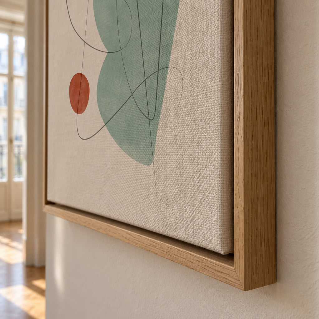 Abstract N 24 - Framed canvas detail