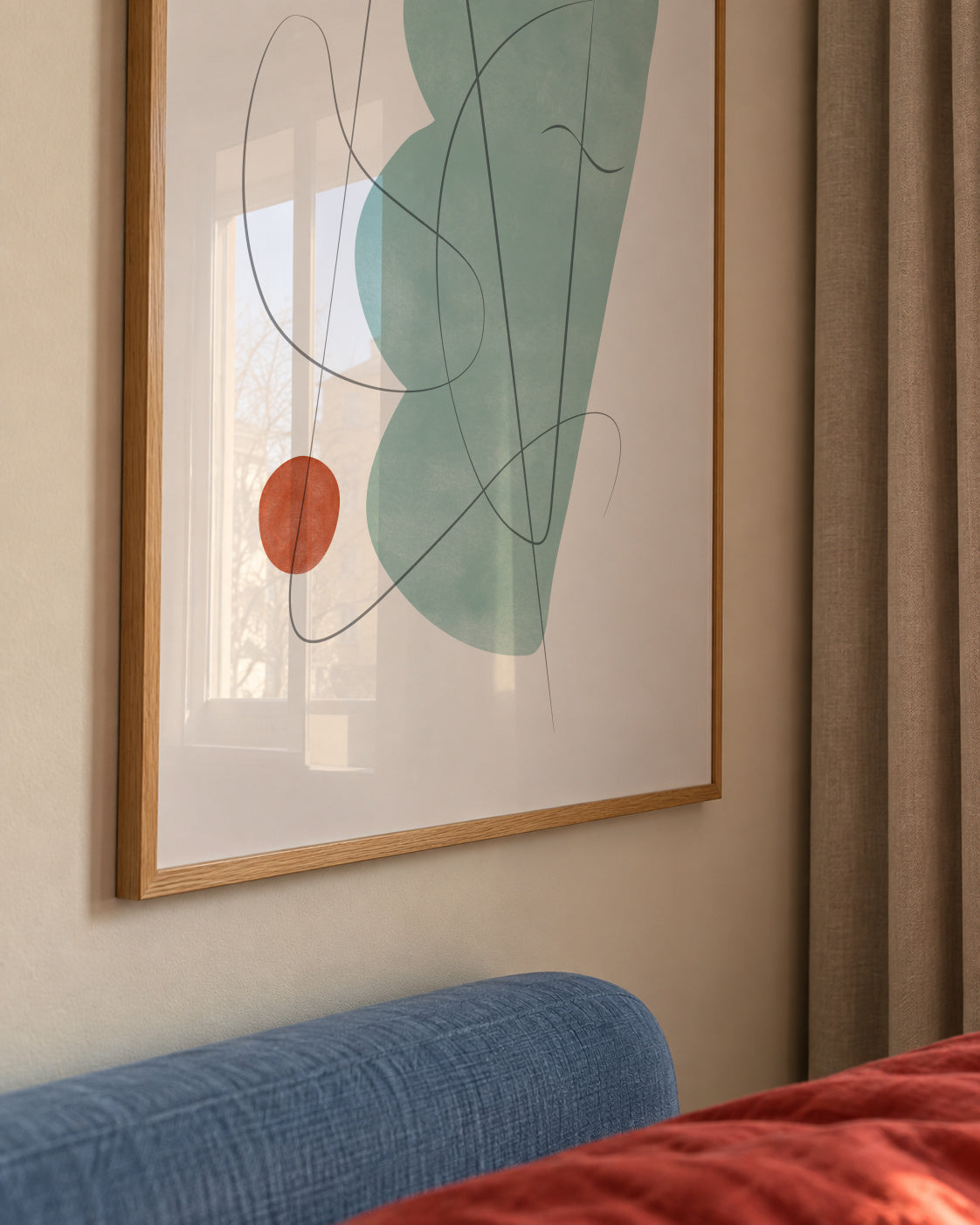 Abstract N 24 - Framed poster detail