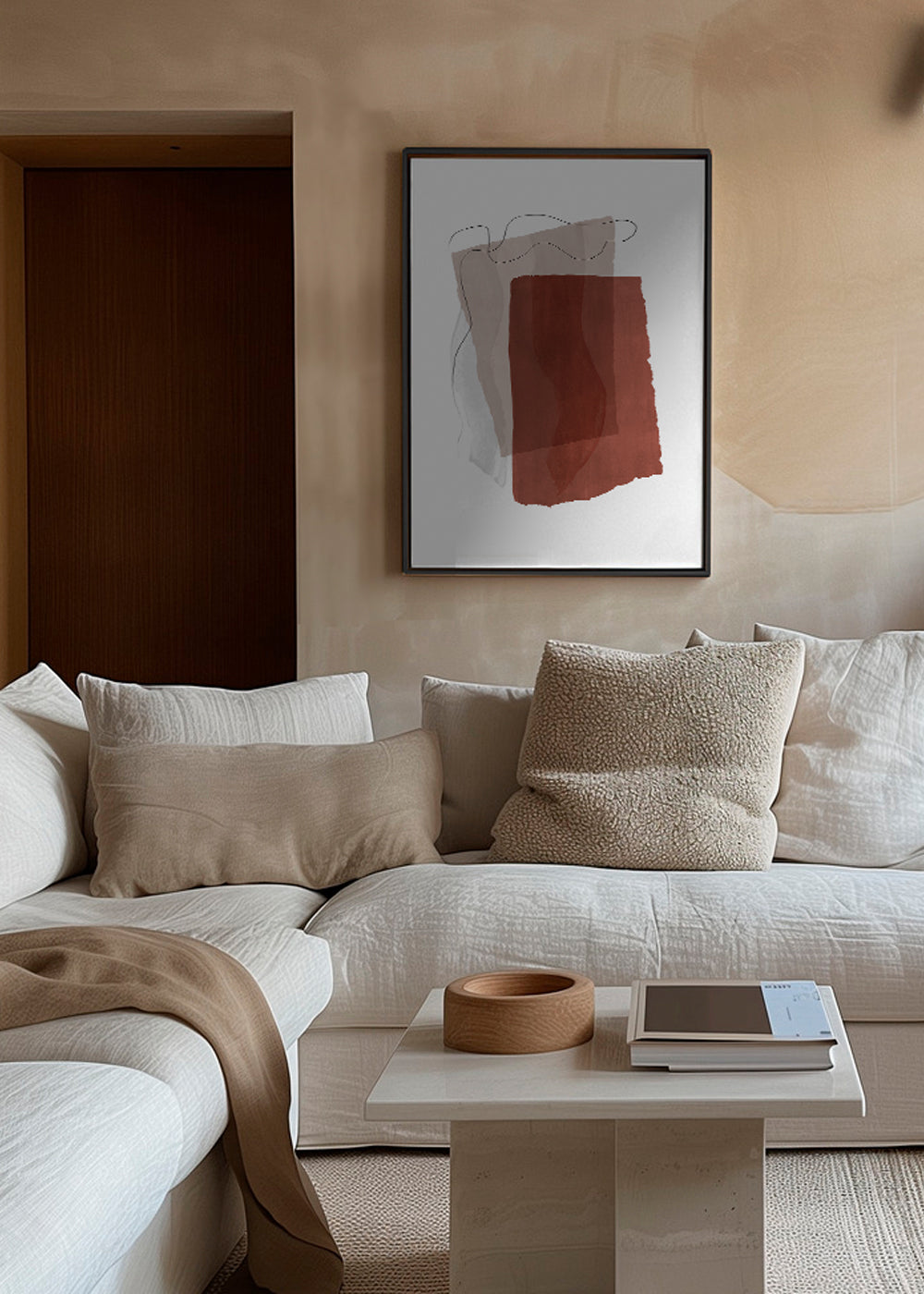 Abstract N 35 - Burnt Orange