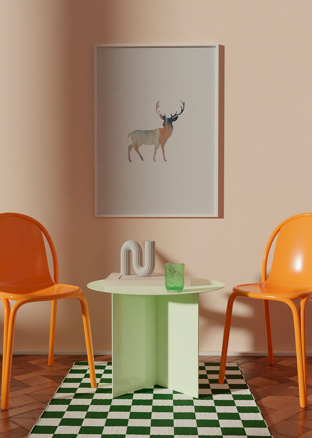 Pastel deer