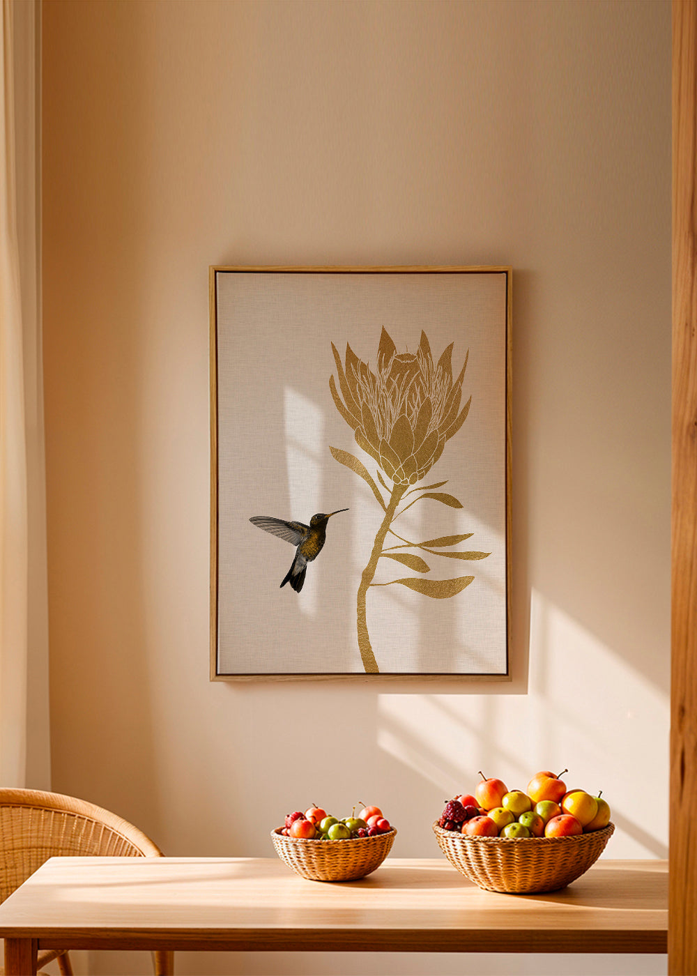 Hummingbird & Flower I