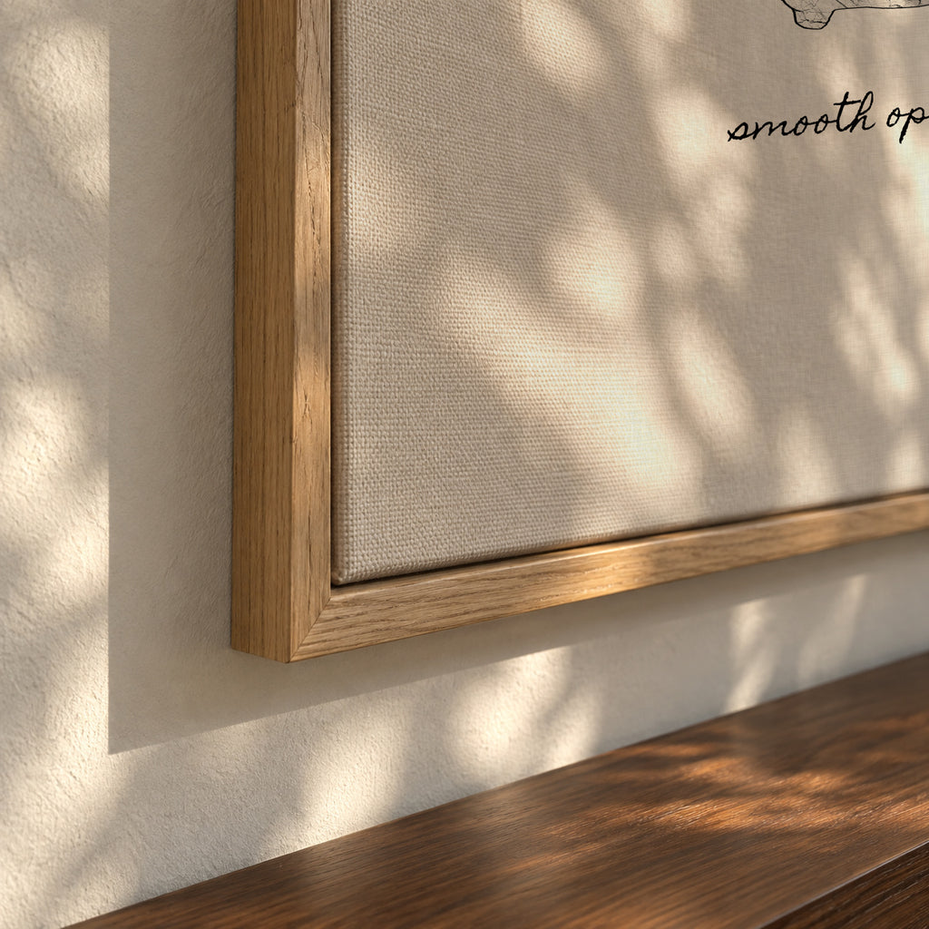 Smooth operator - Framed canvas detail