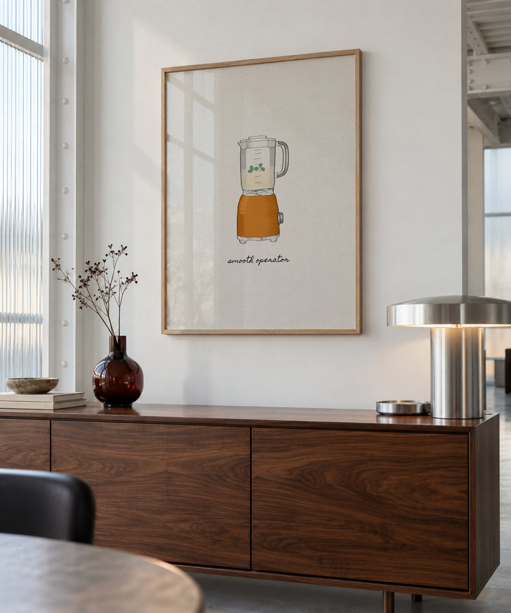 Smooth operator - Framed poster in an interior