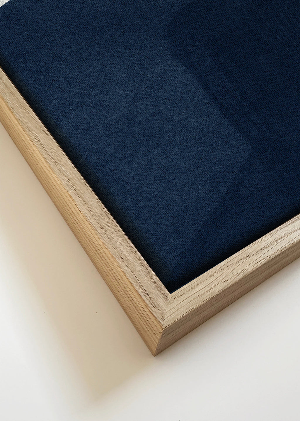 Minimalist Painting Blue I - Framed canvas detail