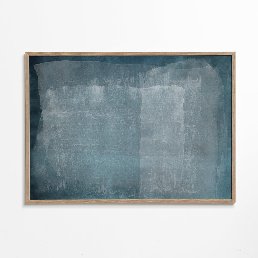 Minimal Abstract Blue Colorfield Painting 05