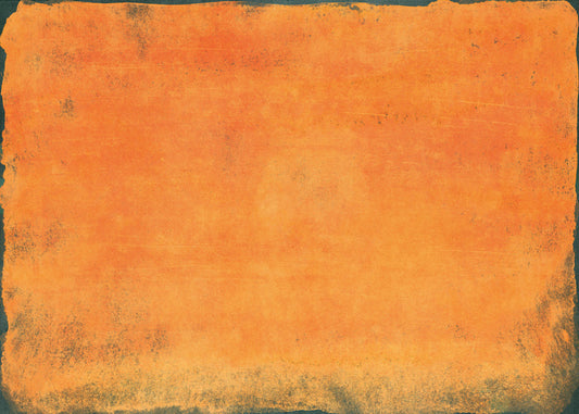 Minimal Orange Abstract Colorfield Painting 01