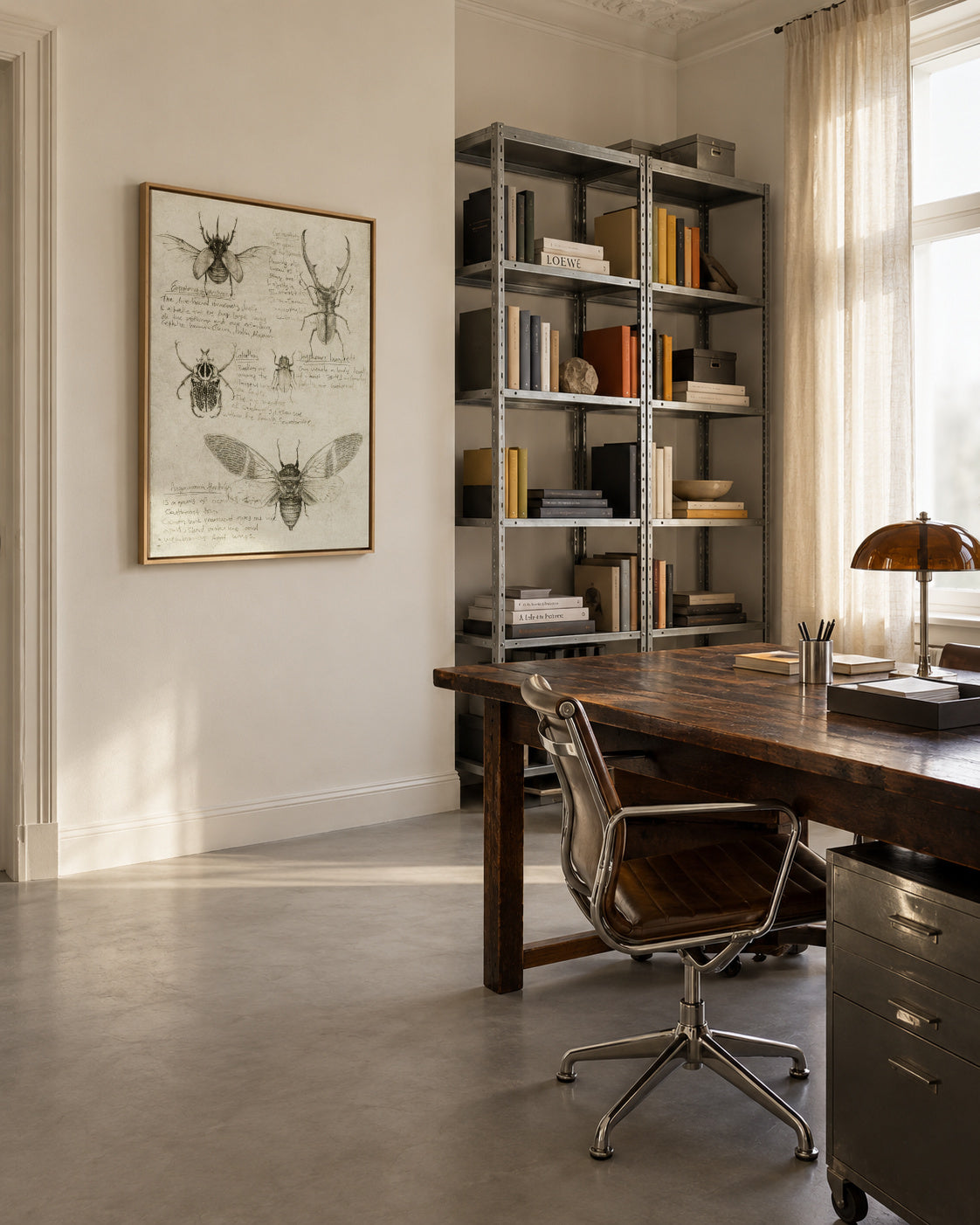 Insects - Framed canvas in an interior
