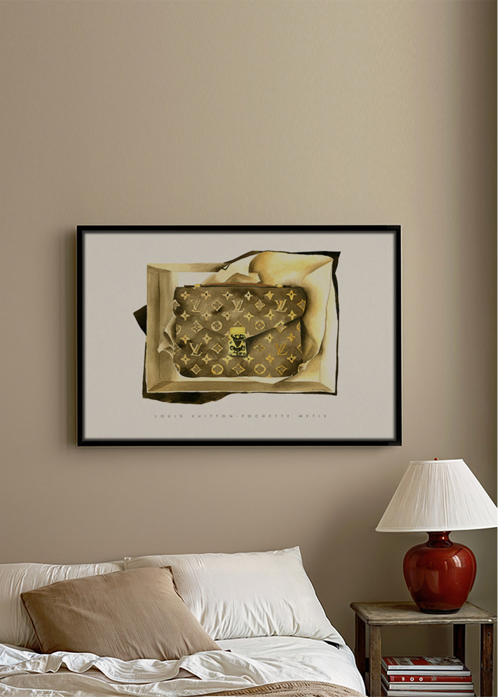 Louis Vuitton pouch illustration | Wall art, framed prints and
