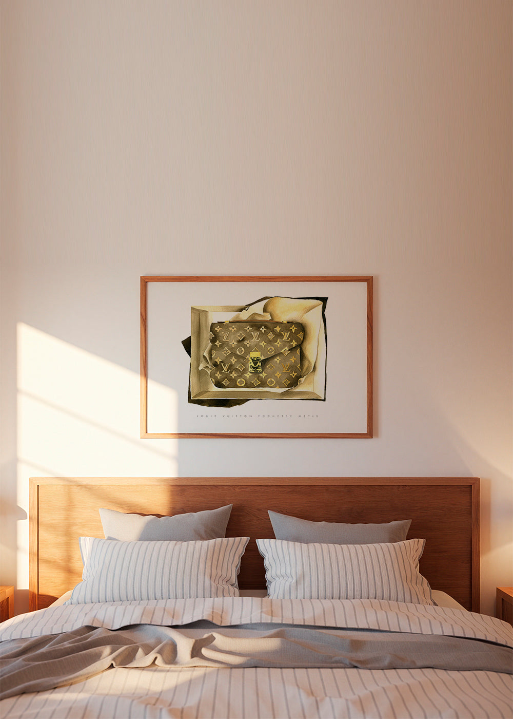 Louis Vuitton pouch illustration | Wall art, framed prints and