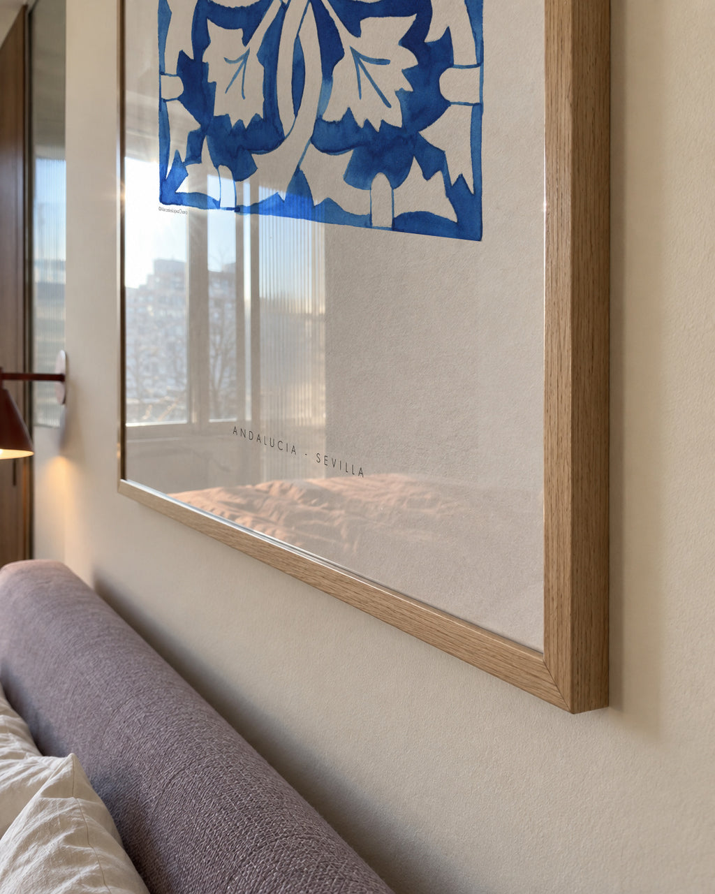 Tile Sevilla blue - Framed poster detail