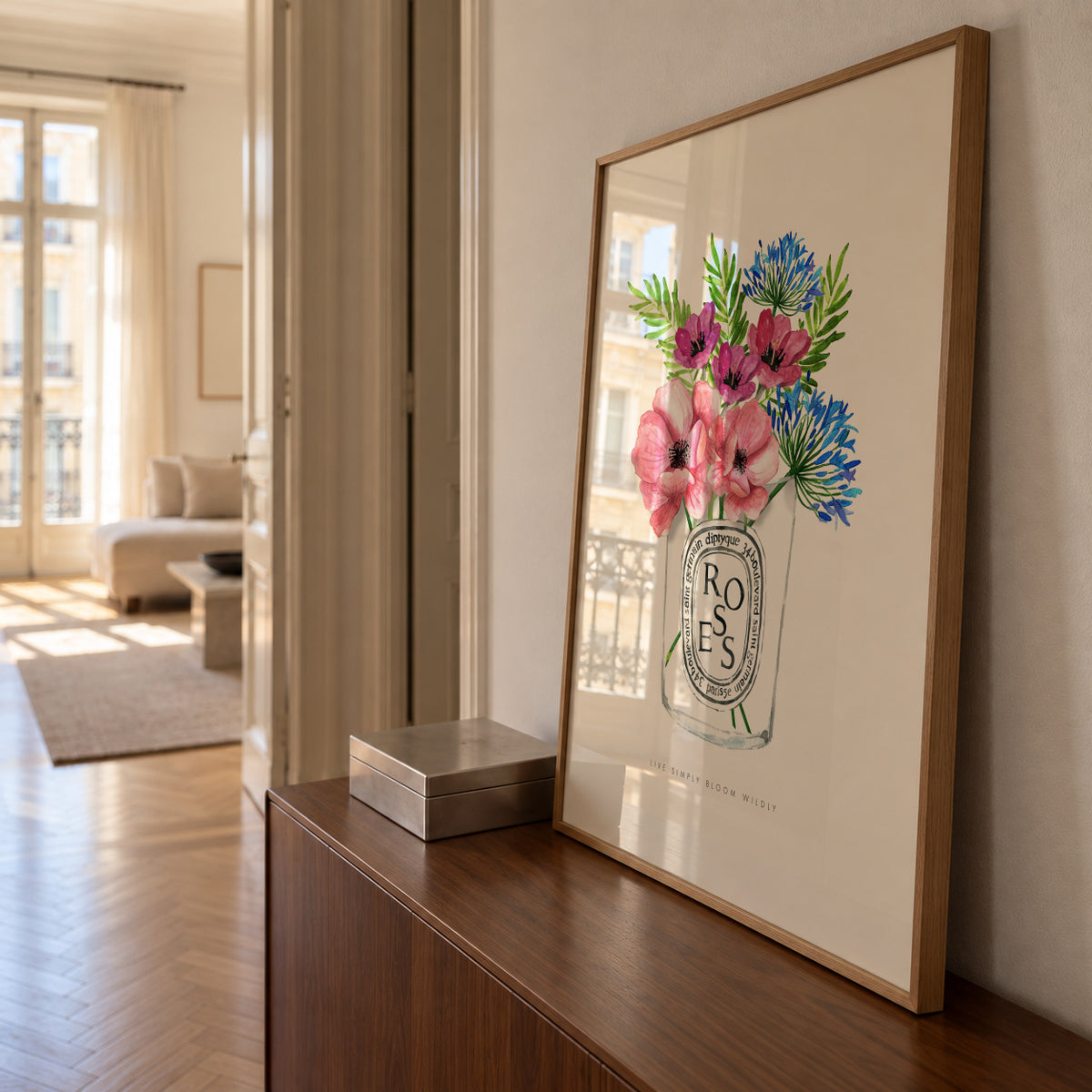 Diptyque Florals - Framed poster in an interior