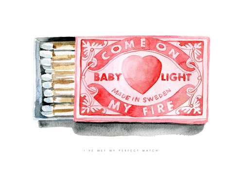 Perfect match - Unframed art print