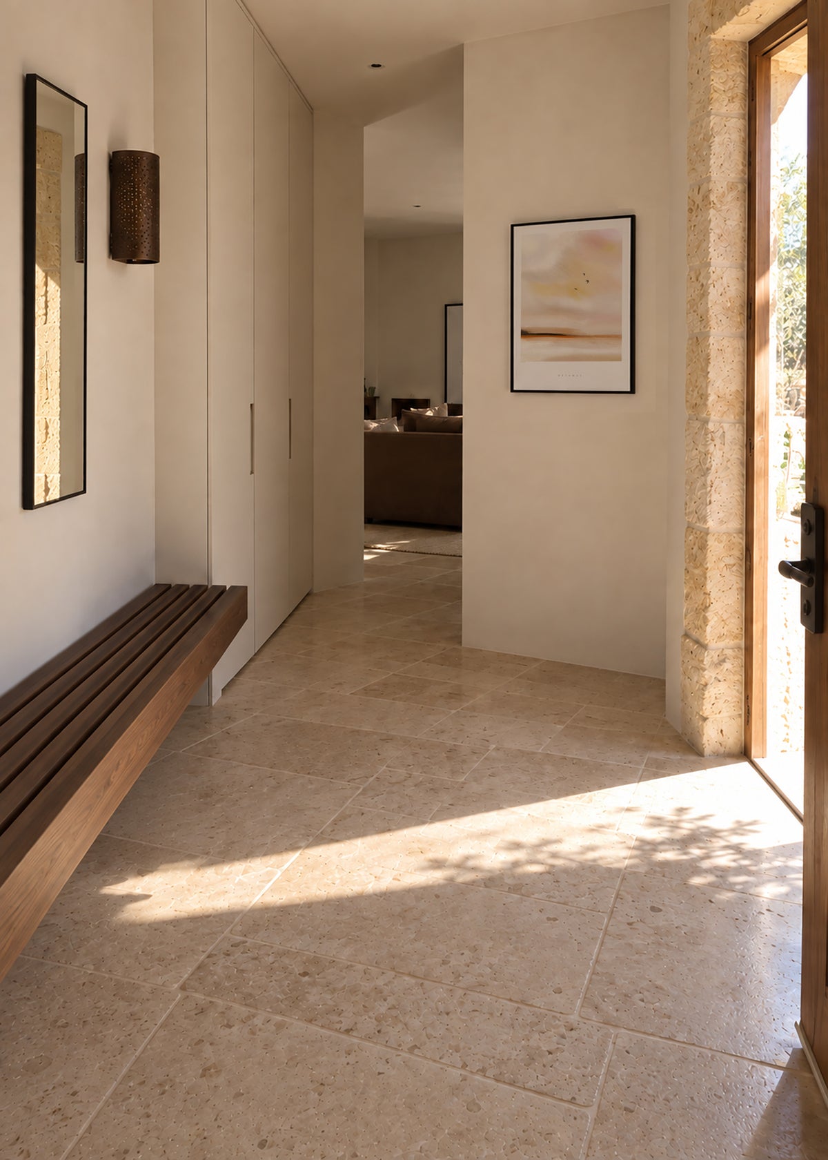 Getaway - Framed poster in an interior