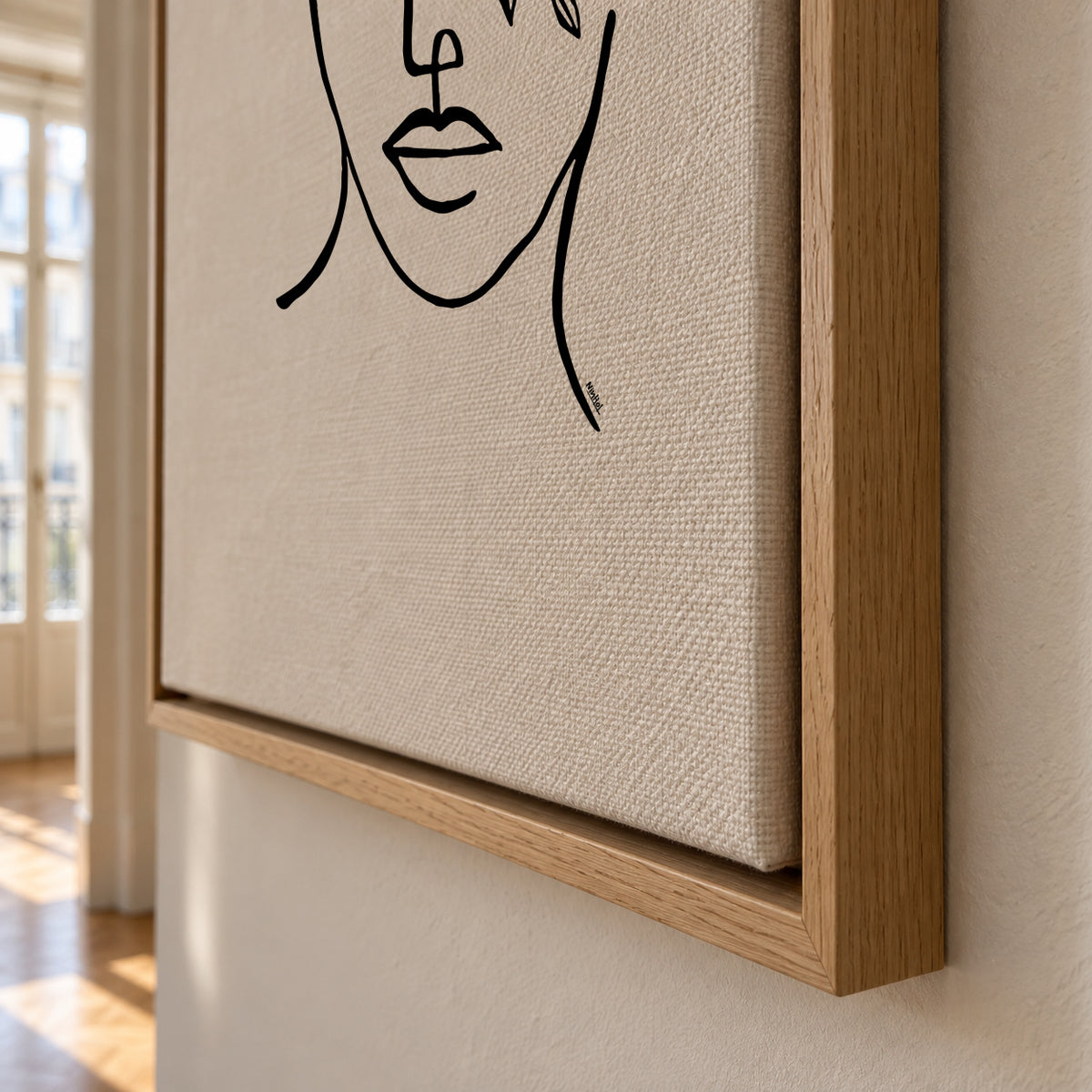Beauty is in the eye of the beholder - Framed canvas detail