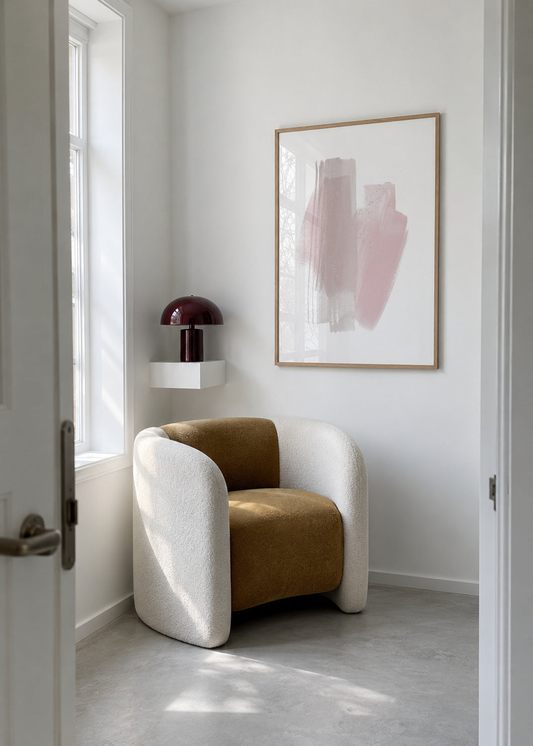 Stroke Madrid - Framed poster in an interior