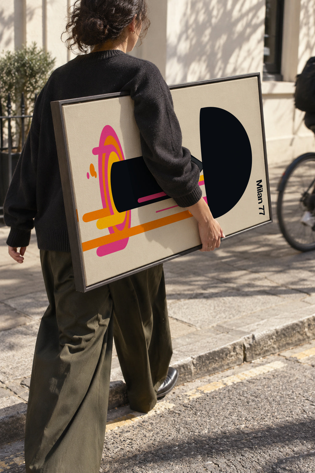 Milan 77 - Framed canvas in an interior