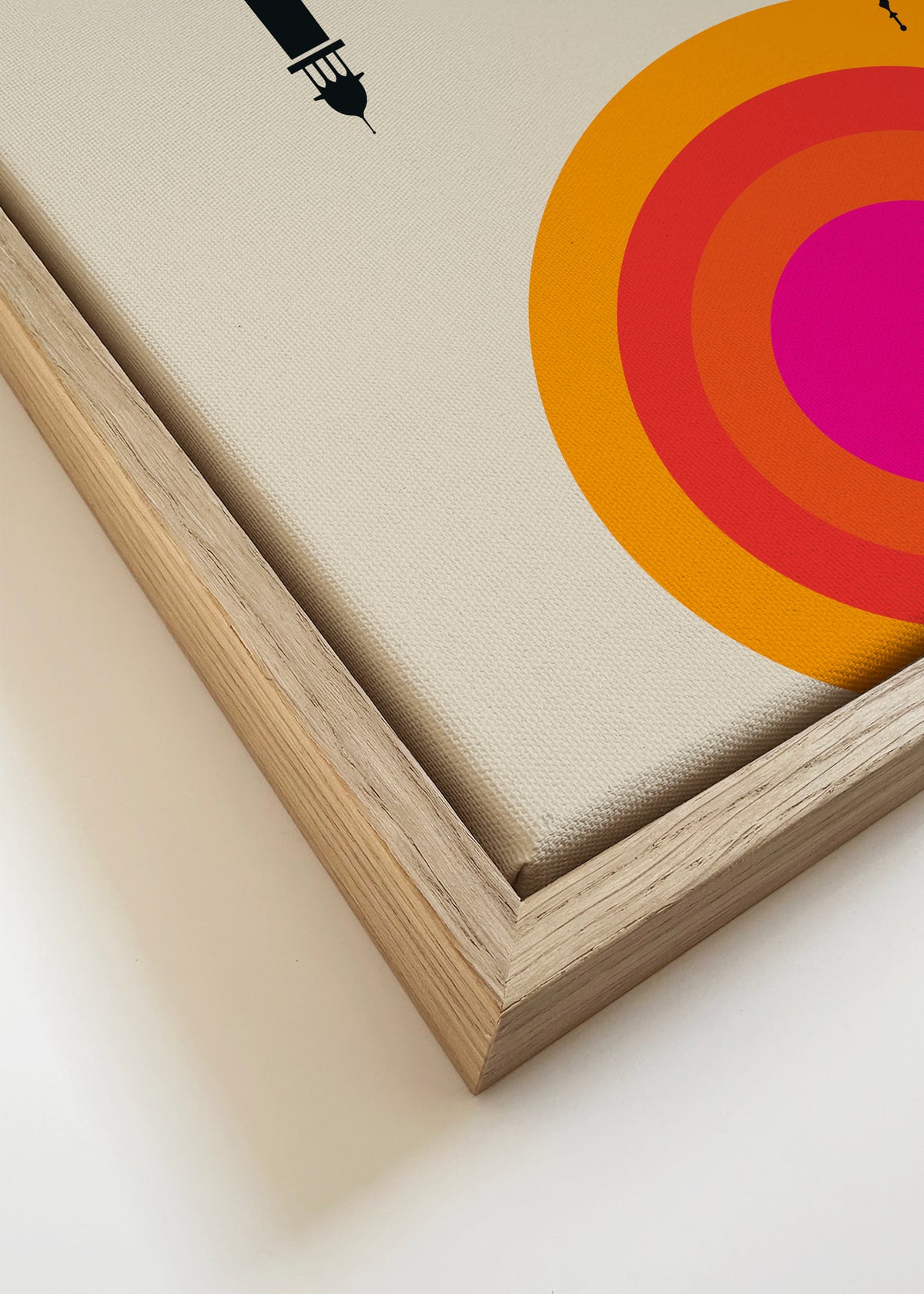 India 68 - Framed canvas detail