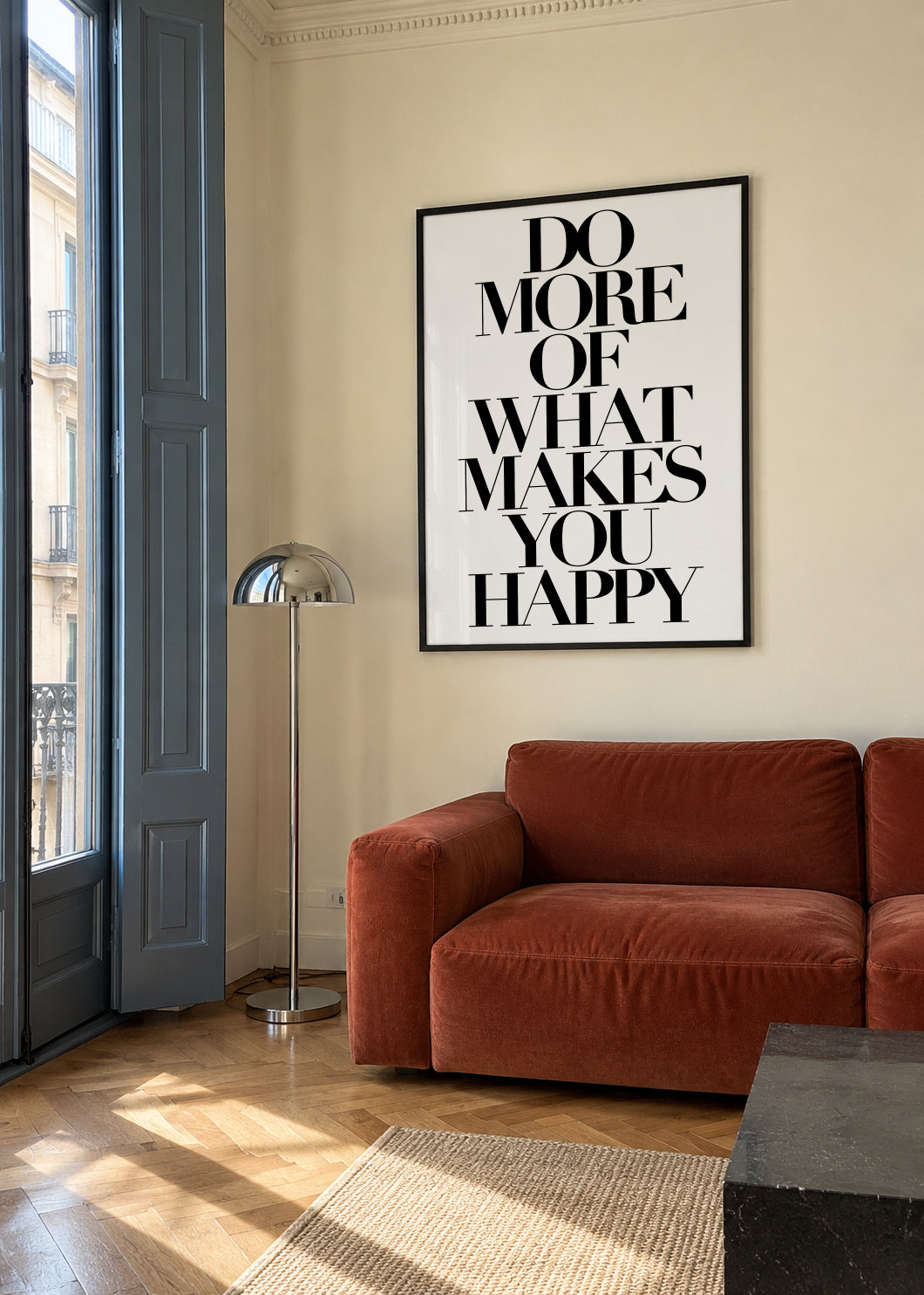 Do More - Framed poster in an interior