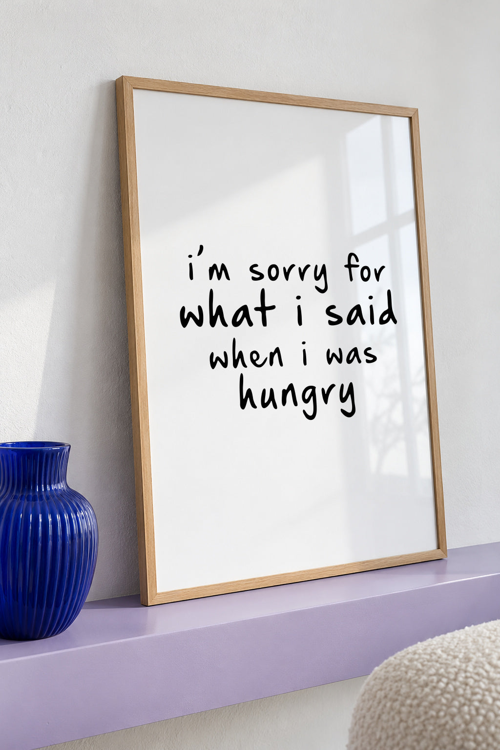 Hungry - Framed poster detail