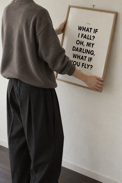 What If - Framed poster in an interior