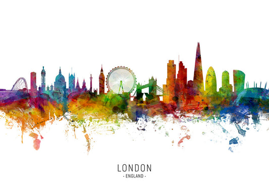 London skyline multicolour