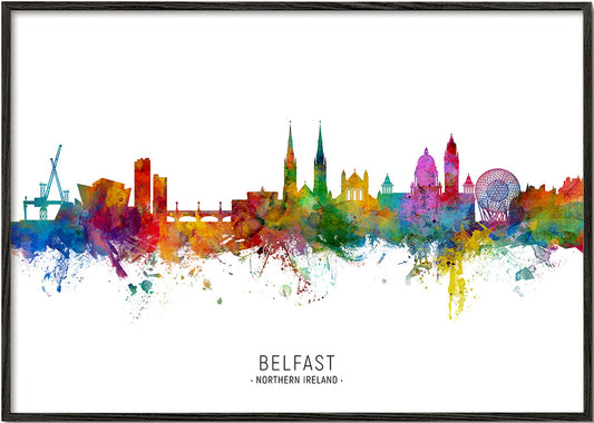 Belfast skyline multicolour