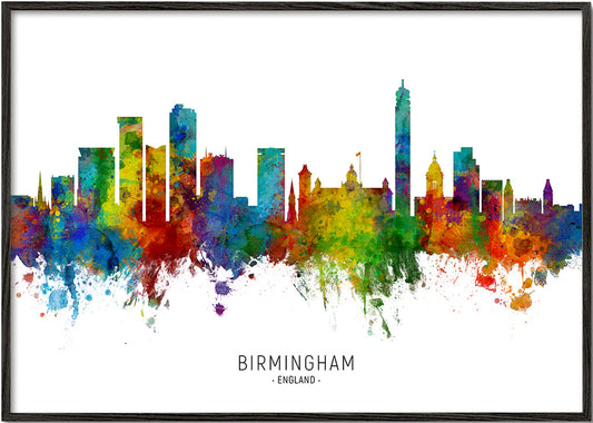 Birmingham skyline multicolour