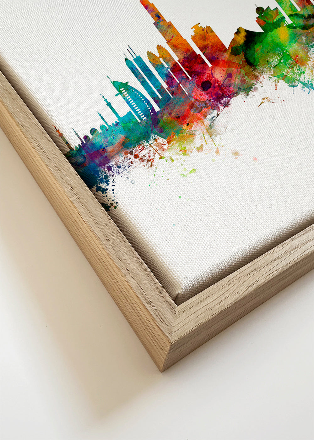 Dubai skyline multicolour