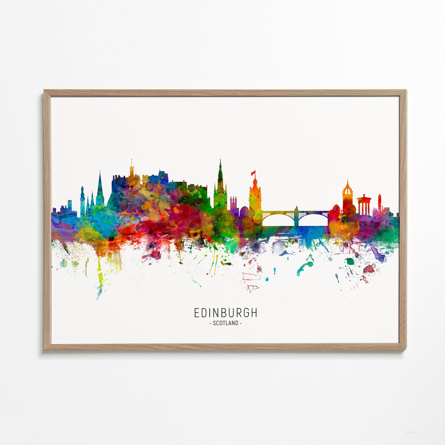Edinburgh skyline multicolour