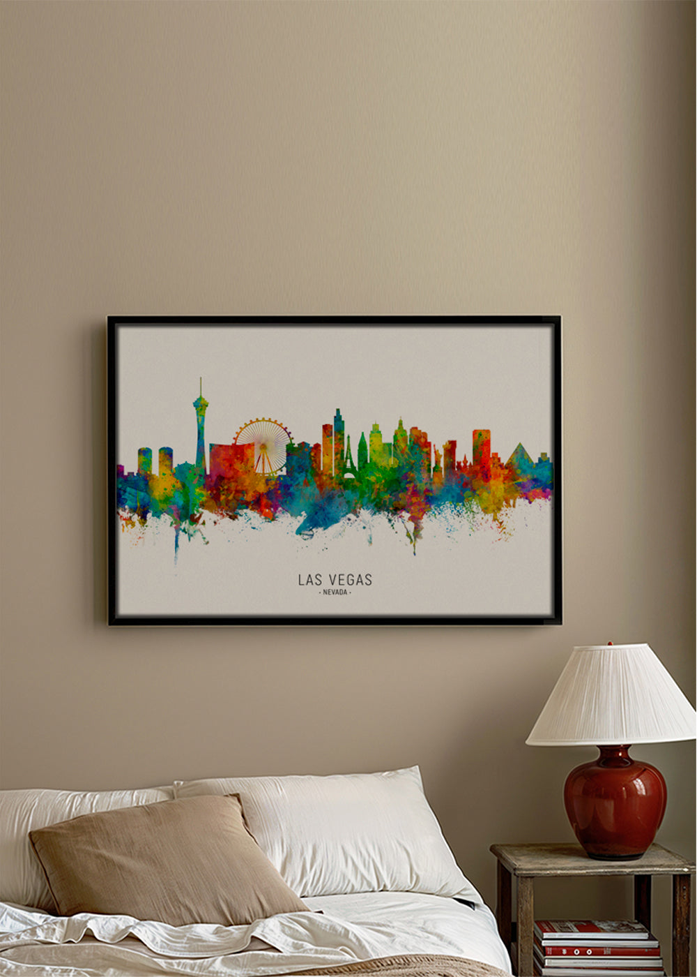 Las Vegas skyline multicolour