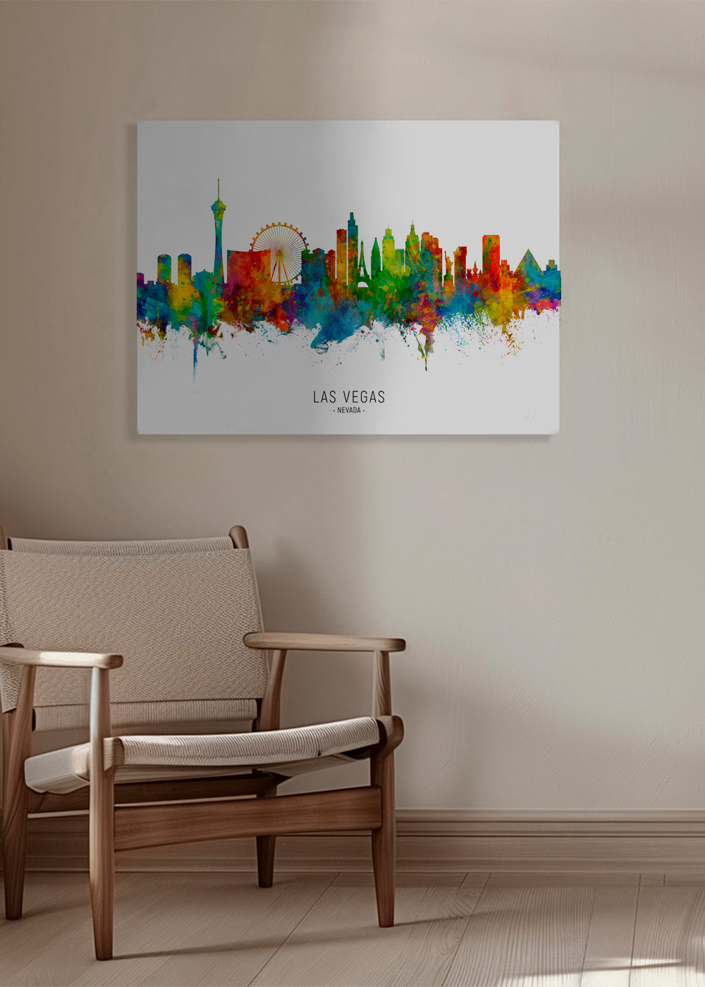 Las Vegas skyline multicolour