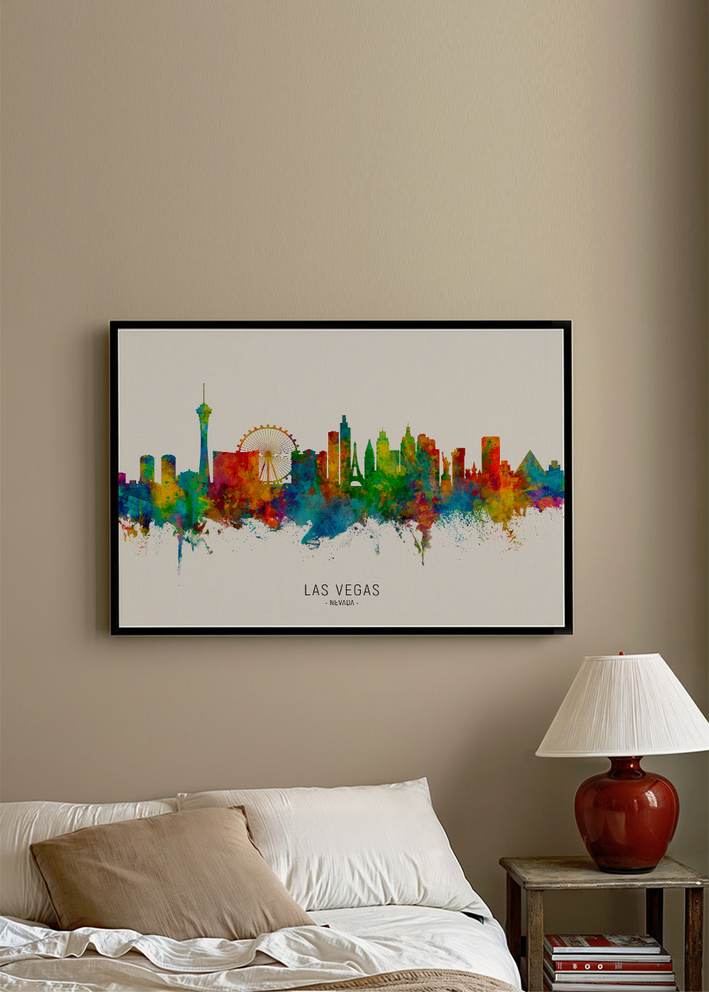 Las Vegas skyline multicolour