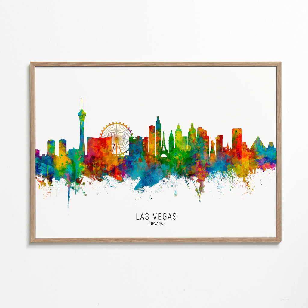 Las Vegas skyline multicolour