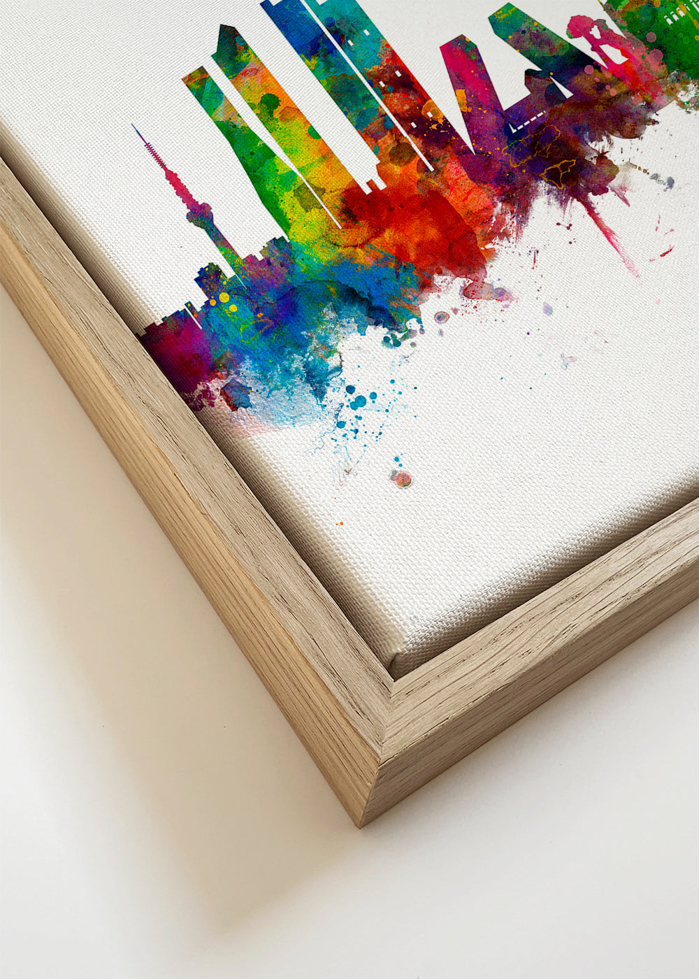 Madrid skyline multicolour